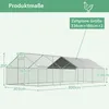 GIHAUVIA Enclos pour poulailler 3 x 8 x 2 m enclos pour Voir les images du produit 7