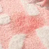 Badezimmerteppich rutschfest Waschbar Badteppich Rosa 50 x Produktbild-Vorschau 4