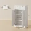 Úzká koupelnová skříňka, 2 zásuvky, otevřený regálový Náhled obrázku produktu 3