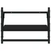 vidaXL Nástěnné police s tyčí 2 ks černé 40x25x30 cm Náhled obrázku produktu 5