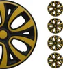 Wielkappen, 14 inch, zwart en geel, set van 4 stuks Productafbeelding-voorbeeld 1