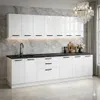 ULWEHOME Küchenzeile 260 cm Weiß Hochglanz, Küchenmöbel-Set Produktbild-Vorschau 4