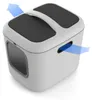 ROTHO Katzentoilette BIALA XL - Weiß/Schwarz Produktbild-Vorschau 2