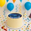 Opłatek na tort motyw niebieskie auto 20 cm - wegański, Podgląd zdjęcia produktu 3