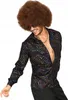 DISCO Shirt Schwarz Bunte Punkte 70er 80er Outfit Produktbild-Vorschau 7