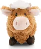 A close-up front view of a plush toy cow. Náhľad obrázku produktu