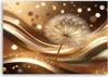 Leinwandbild Kwiaty Glamour 100x70 Feeby Gold bild für die Produktbild-Vorschau 3