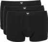 Three black Emporio Armani boxer shorts are stacked on top of each other against a white background. Produktbild-Vorschau