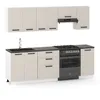 ULWEHOME | Küchenzeile 240 cm Beige, Küchenmöbel-Set Produktbild-Vorschau 2