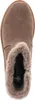 Top-down view of a brown boot with fur lining. Produktbild-Vorschau