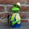 Zaunhocker Gärtner Frosch Pflanze H23cm Landhausstil Produktbild-Vorschau 6