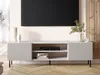 A modern living room with a TV mounted on the wall above a TV stand. Náhled obrázku produktu
