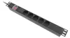 Lanberg Stromverteilereinheit (PDU) 19" 1U 10A 2m 5x Schuko Produktbild-Vorschau 1