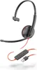 Poly C3210 Usb-a Voip-kopfhörer Schwarz  Schwarz One Size Produktbild-Vorschau 1