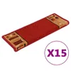 vidaXL Tapis d'escalier autocollant 15 pcs. 65x21x4 cm Voir les images du produit 9