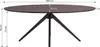 Homestyle4u Esstisch Oval Schwarz Braun Esszimmertisch Produktbild-Vorschau 5
