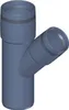 Poloplast POLO-KAL XS, Abzweig, DN 50/40/45, 1 Stk. Produktbild-Vorschau 1