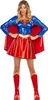 A woman wearing a Supergirl costume. Produktbild-Vorschau