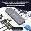 Siltcon® 13-in-1 USB-C Dockingstation – 2x HDMI 4K, PD 100 Produktbild-Vorschau 2