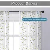 Easy Home Stickerei Voile Vorhänge - 140x245 cm Transparent Produktbild-Vorschau 5