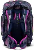 The back view of a children's backpack with a galaxy print. Náhľad obrázku produktu