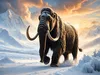 CALVENDO Puzzle Mammut im Sonnenuntergang der Eiszeit | Produktbild-Vorschau 3