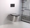 Wandhängende Toilette Spülrandlos Keramik Klo Wand WC + Produktbild-Vorschau 5