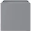 vidaXL Fioriera argento 42x40x39 cm Acciaio zincato Anteprima dell’immagine prodotto 4