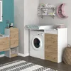 Skříňka na pračku Vicco Alf Bílá 116 x 98 cm se 4 Náhled obrázku produktu 4