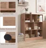 A wooden bookshelf filled with various items, with close-up shots highlighting product features. Náhľad obrázku produktu