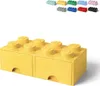 LEGO Schubladenbox STORAGE BRICK DRAWER 8 2 Schübe gelb Produktbild-Vorschau 2