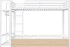 Merax Etagenbett 90x200 cm, Eisenrahmen Kinderbett mit Produktbild-Vorschau 9