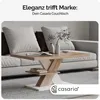 CASARIA® Couchtisch Weiß Eiche Holz Stauraum Ablage Produktbild-Vorschau 2