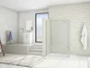 Walk in Duschkabine 80x200cm Duschwand mit 40x200cm Flipper Produktbild-Vorschau 1