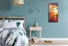 Leinwand Uhr Küche Wohnzimmer Bild 30x60 Gemälde mit Produktbild-Vorschau 4