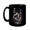 Heavy Metal Zeichen Tasse schwarz in Schwarz Produktbild-Vorschau 2
