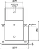 NAJDER Aufschraubhülse Pfostenträger 100 x 100 mm Produktbild-Vorschau 4