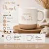 Tasse Herzensmensch aus Steingut - 360 ml Produktbild-Vorschau 4