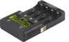A black universal battery charger with a digital display. Anteprima dell’immagine prodotto
