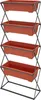 tectake® Letto verticale con 4 fioriere 52 x 21 x 127 cm Anteprima dell’immagine prodotto 1
