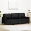 vidaXL 3-miestna pohovka Black 180 cm Velvet Náhľad obrázku produktu 2