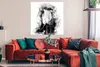 MuchoWow® Poster Rosen - Blumen - Zeitungspapier - Schwarz Produktbild-Vorschau 2