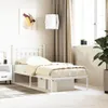 vidaXL Cadre de lit avec tête de lit en métal blanc 80x200 Voir les images du produit 2