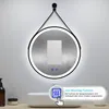 AICA Rund Badspiegel 80cm LED Wandspiegel mit Produktbild-Vorschau 3
