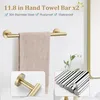 Geborstelde Gouden Badkamer Hardware Set met 10 Stukken Productafbeelding-voorbeeld 3