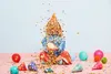 Party klobúčik 6v1  Bodkovaný mix, 16 cm Party Deco Náhľad obrázku produktu 2