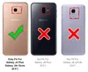 Three phone backs showing compatibility for a phone case. The first shows a checkmark, indicating it fits, while the other two show X marks, indicating they do not fit. Produktbild-Vorschau