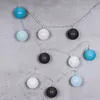 10er Lichterkette LED Ø6cm Kugeln Girlande Lampions Produktbild-Vorschau 3