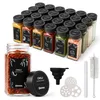 CLP 24er Set Gewürzgläser eckig 120ml Streueinsätze Produktbild-Vorschau 1