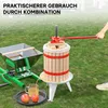 Wiltec Set 6L Obstpresse aus Buchenholz inkl. Presstuch und Produktbild-Vorschau 5
